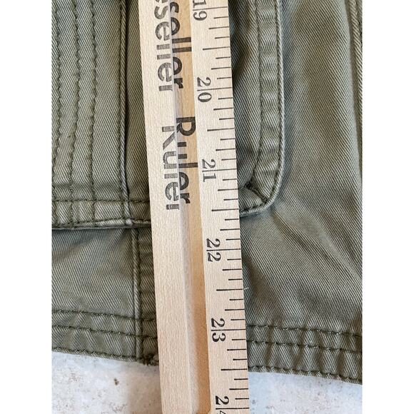 Abercrombie Fitch Jacket Womens Medium Green Gray Hoodie Utility Gorp Grunge Y2K - Picture 10 of 11